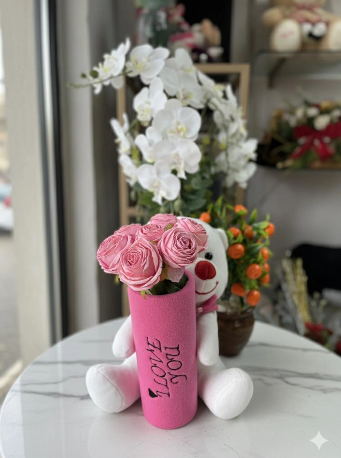 Ayıcıklı Çiçek Vazo