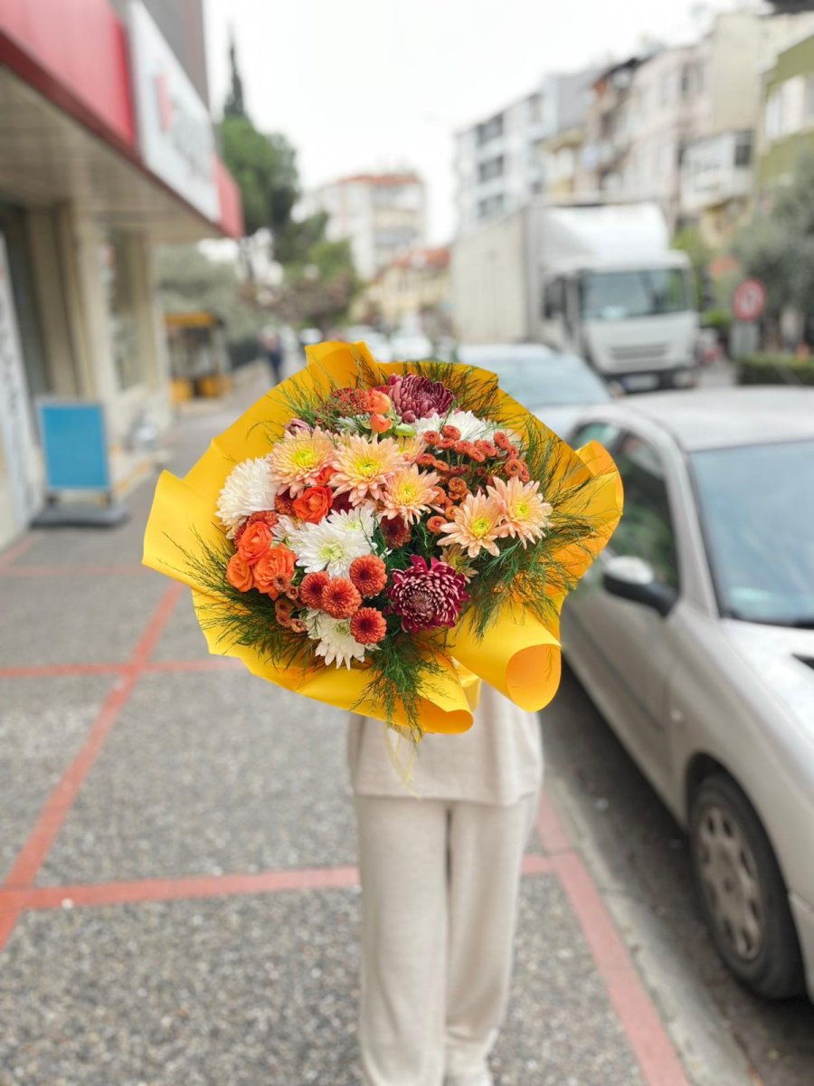 Büyük Boy Renkli Buket