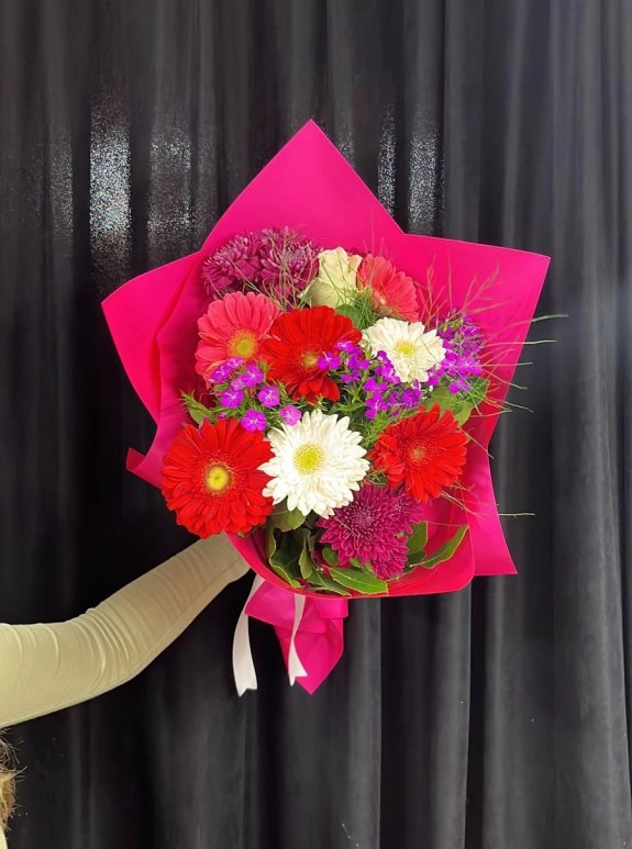 Karışık Gelbera Buketi